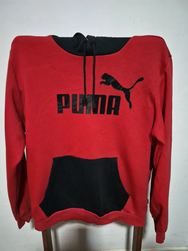 Polerón con capucha rojo Puma para hombre - 1