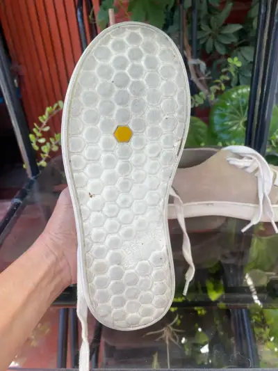 Zapatillas casuales beige con detalles naranjas - miniatura 4