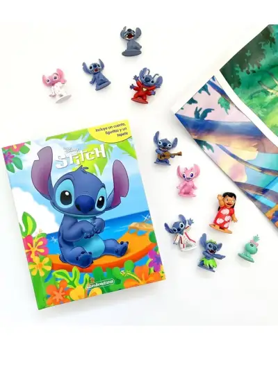 Libro de cuentos Disney Stitch con figuras - miniatura 1