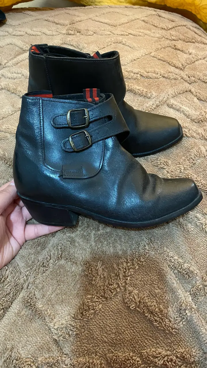 Zapatos de huaso de cuero talla 35 - 2