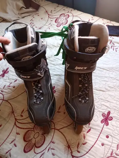 Patines en línea Hozzy negros con ajuste cómodo - miniatura 1