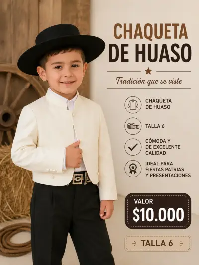 Chaqueta de Huaso para Niño - miniatura 1