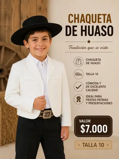 Chaqueta de Huaso para Niño - miniatura 1