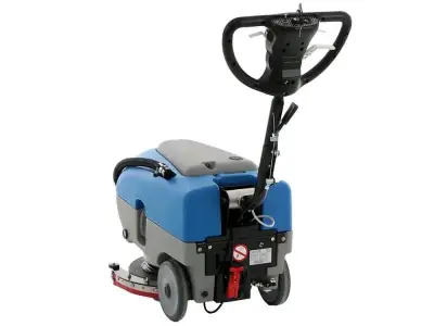 Máquina fregadora de pisos industrial azul - miniatura 1