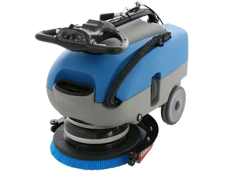 Máquina fregadora de pisos industrial azul - 2