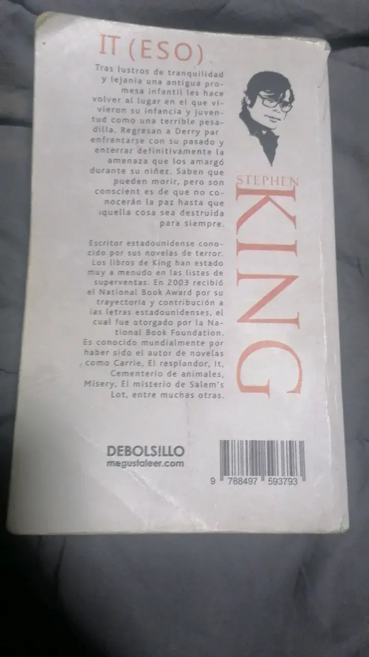 Libro 'It' de Stephen King en español - 2
