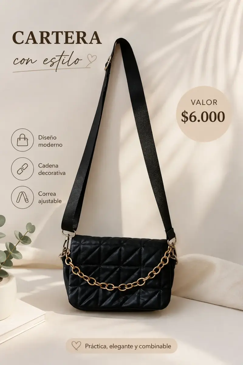 Cartera negra CYZONE