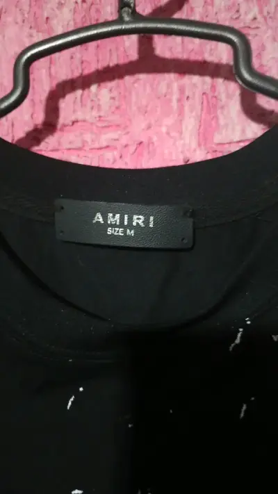 Polera Amiri negra con diseño gráfico - miniatura 3
