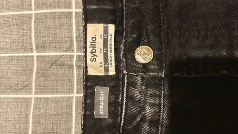Jeans negros rectos Sybilla para mujer - 3