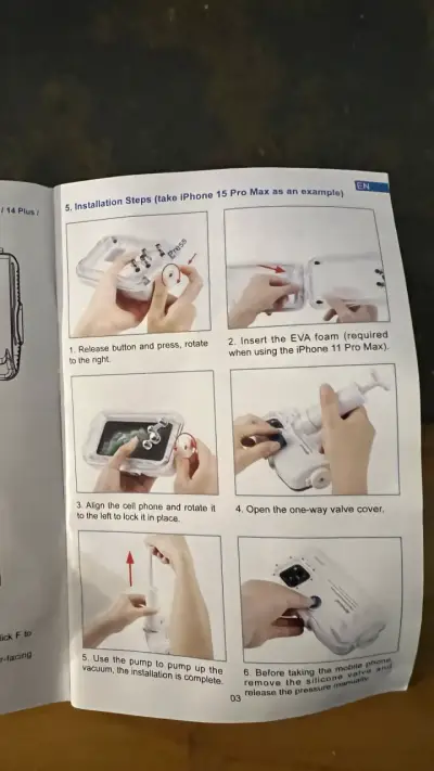 Carcasa de buceo Puluz para iPhone hasta 40m - miniatura 6