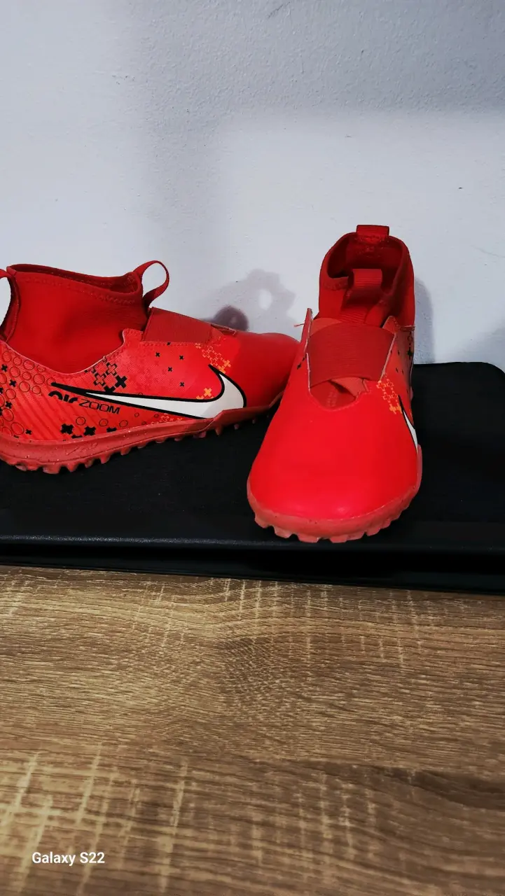Botines de fútbol Nike Mercurial rojos - 3