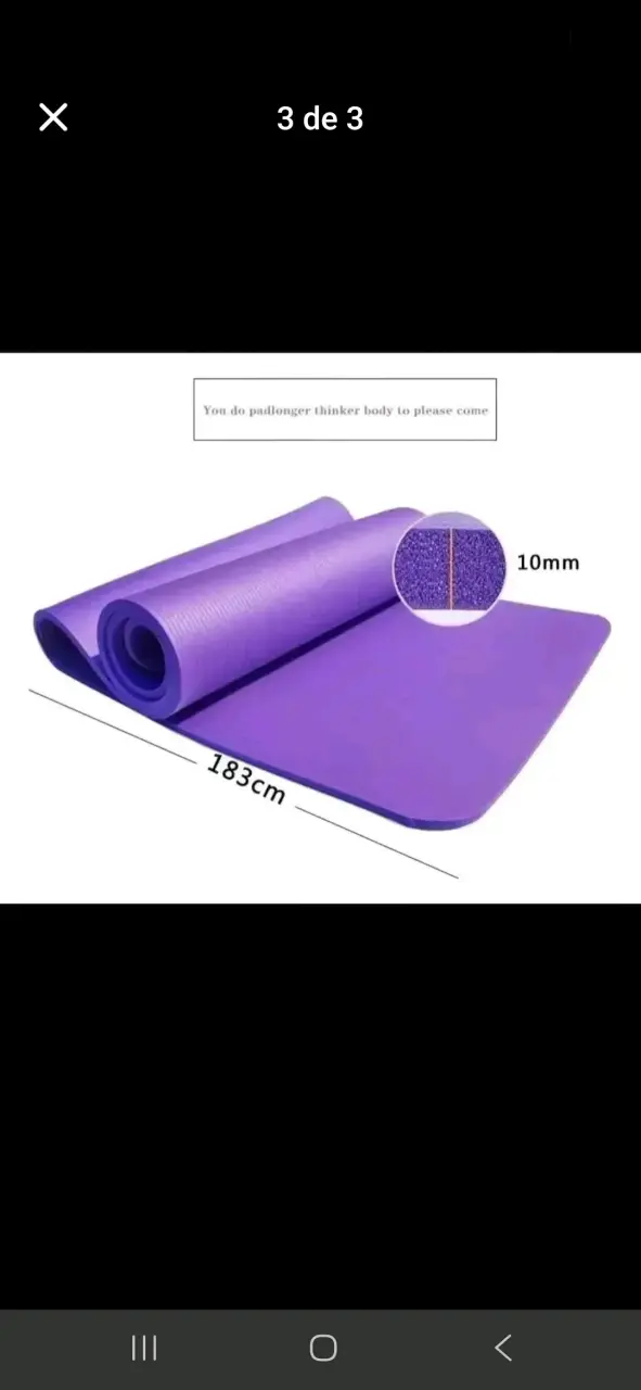 Colchoneta de Yoga Antideslizante 183cm - 4