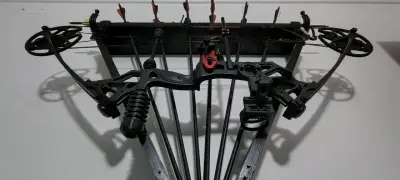 Arco compuesto con flechas y accesorios 45 lbs - miniatura 2