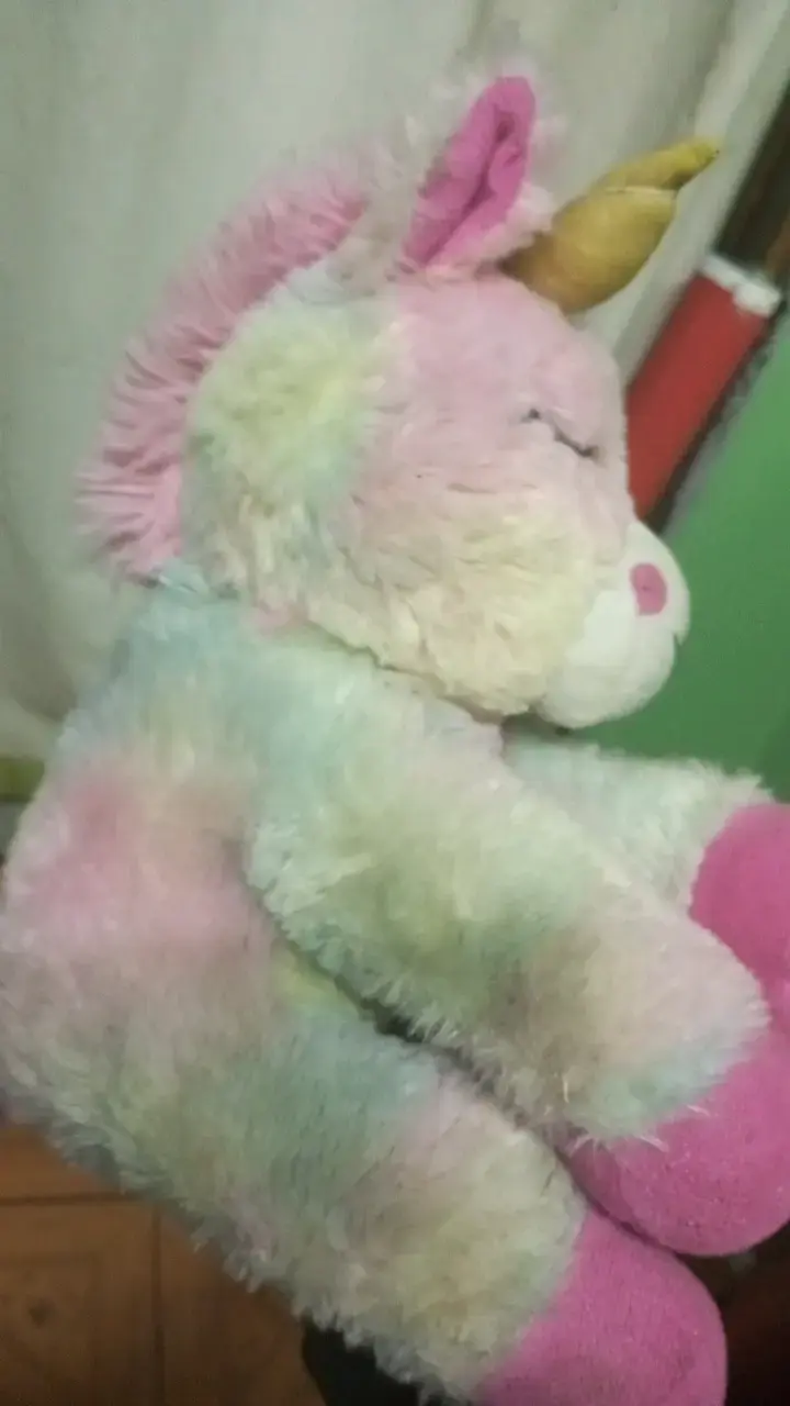 Peluche unicornio multicolor suave - 2