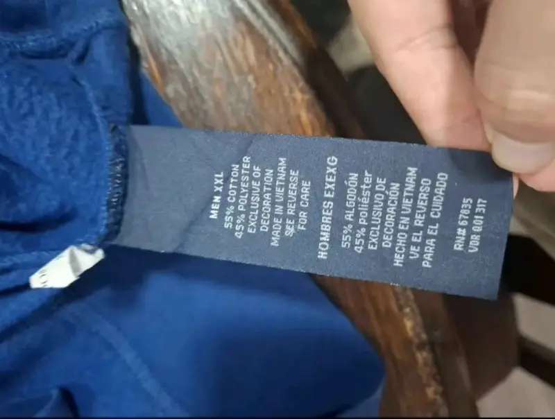 Polerón azul con cierre Nautica XXL - 6