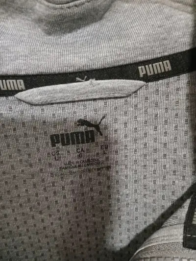Poleron deportivo gris Puma para hombre - miniatura 3