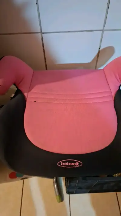 Asiento elevador para niños Bebesit rosa y negro - miniatura 1