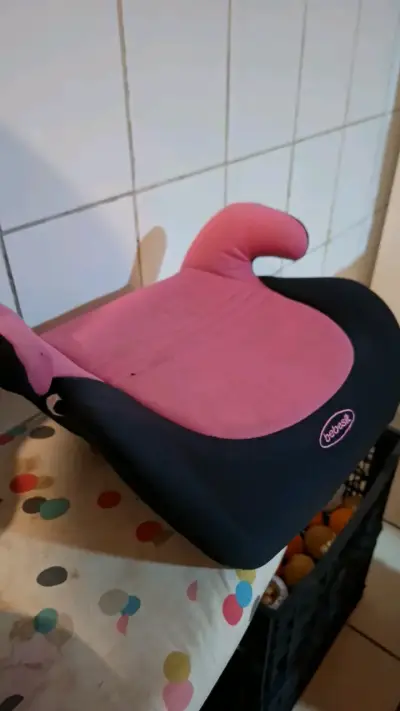 Asiento elevador para niños Bebesit rosa y negro - miniatura 2