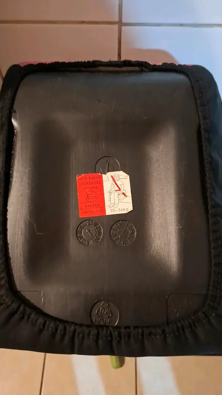 Asiento elevador para niños Bebesit rosa y negro - 3