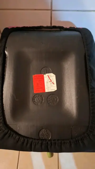 Asiento elevador para niños Bebesit rosa y negro - miniatura 3