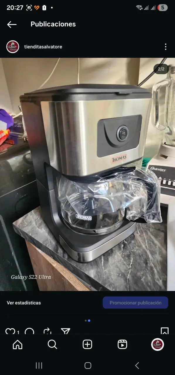 Cafetera Thomas Gotero TH-136 12 Tazas - 1