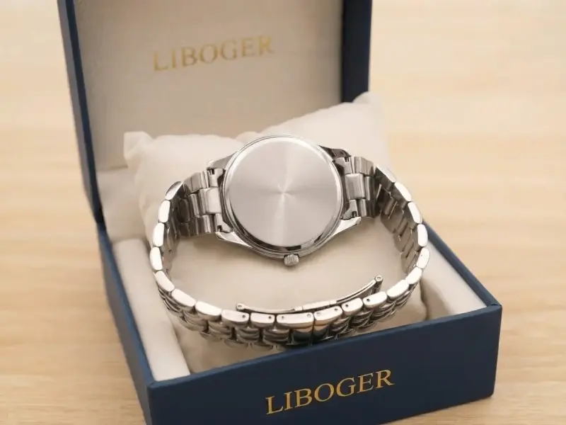 Reloj de Pulsera Plateado Liboger sin caja - 3