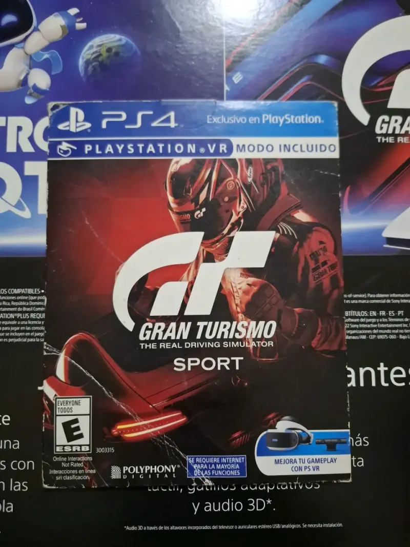 Juego PS4 Gran Turismo Sport con VR