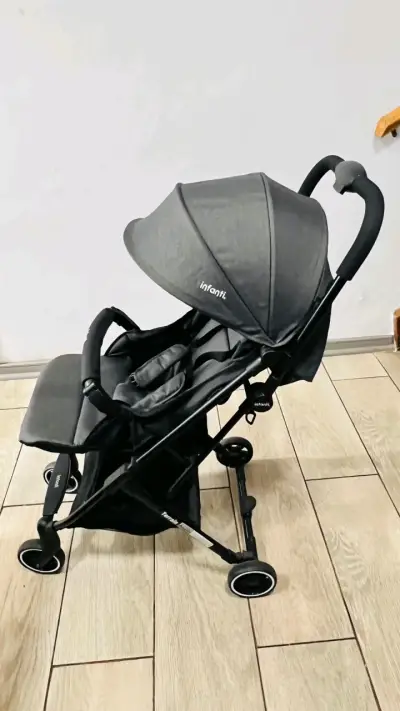 Coche de Paseo Infanti Gris Compacto - miniatura 1