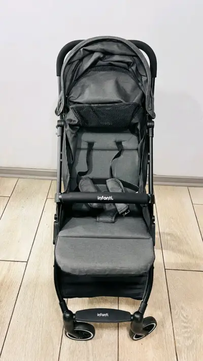 Coche de Paseo Infanti Gris Compacto - miniatura 4