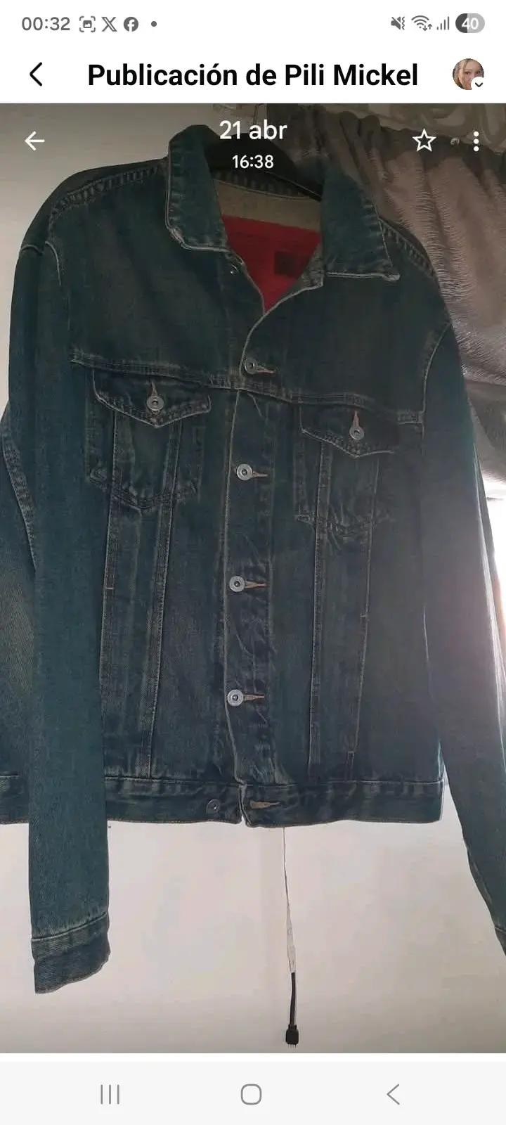 Chaqueta de mezclilla vintage Levi's para hombre XL - 2