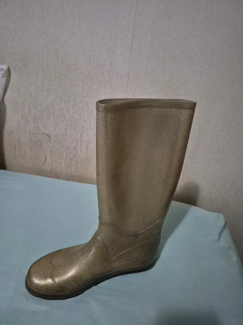 Botas de lluvia doradas para mujer - 3