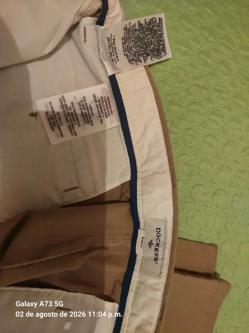 Pantalones Dockers caqui 34x32 NUEVO Slim fit - 2