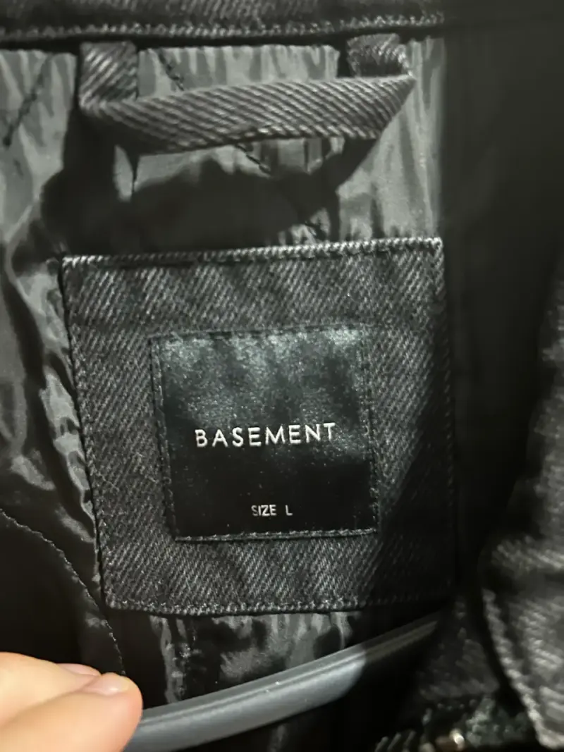 Chaqueta negra Basement talla L - 3