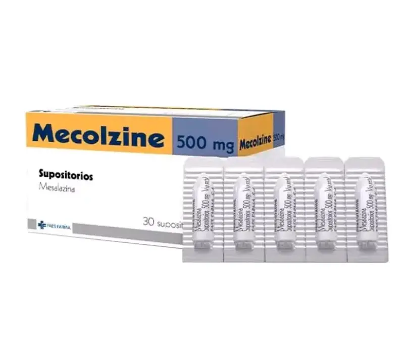 15 supositorios mecolzine mesalazina
