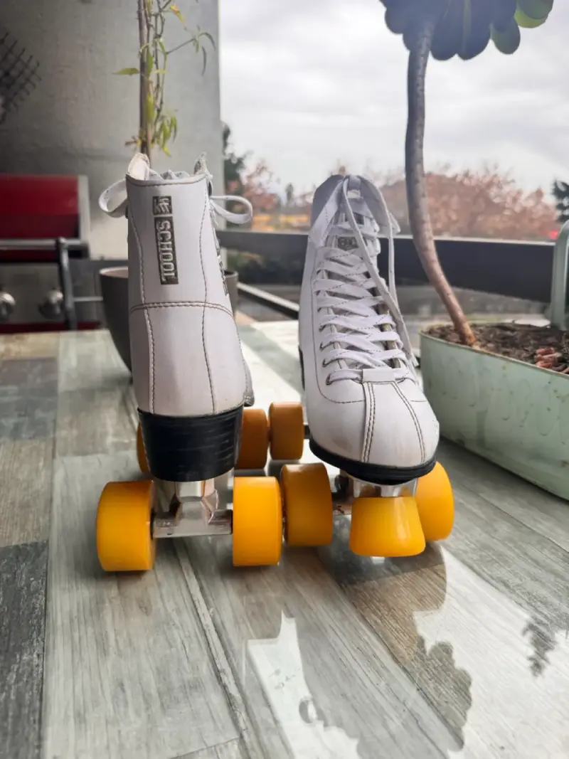 Patines de Cuatro Ruedas Blancos para Adulto Talla 38 - 3