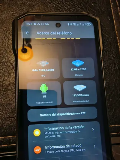 Smartphone Ulefone Armor 27T 256GB Negro - miniatura 1
