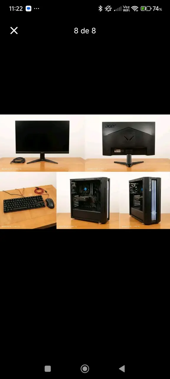 Set de Computador Gaming con Monitor y Teclado - 2