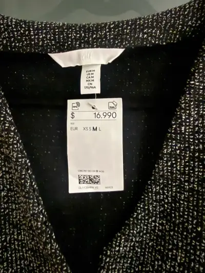 Chaleco de Mujer H&M Negro con Botón - miniatura 2