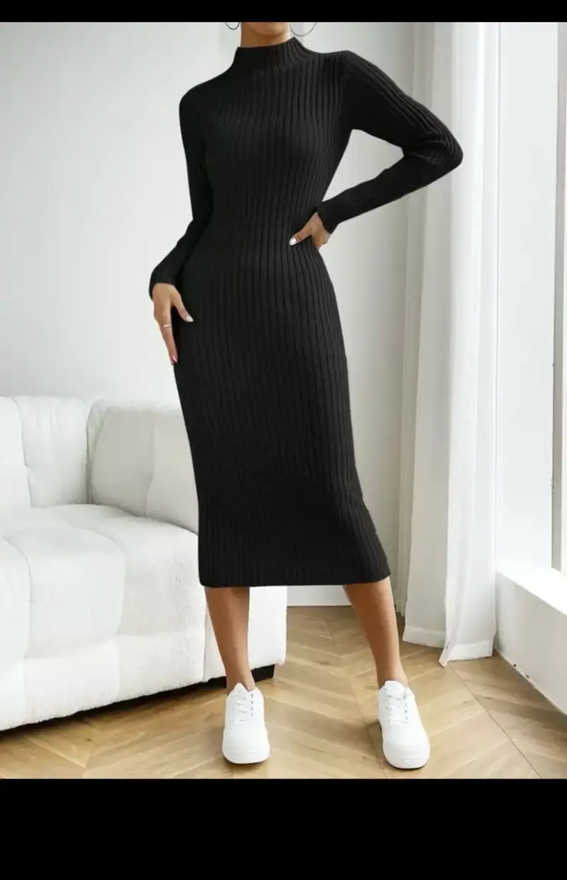 Vestido  negro ajustado