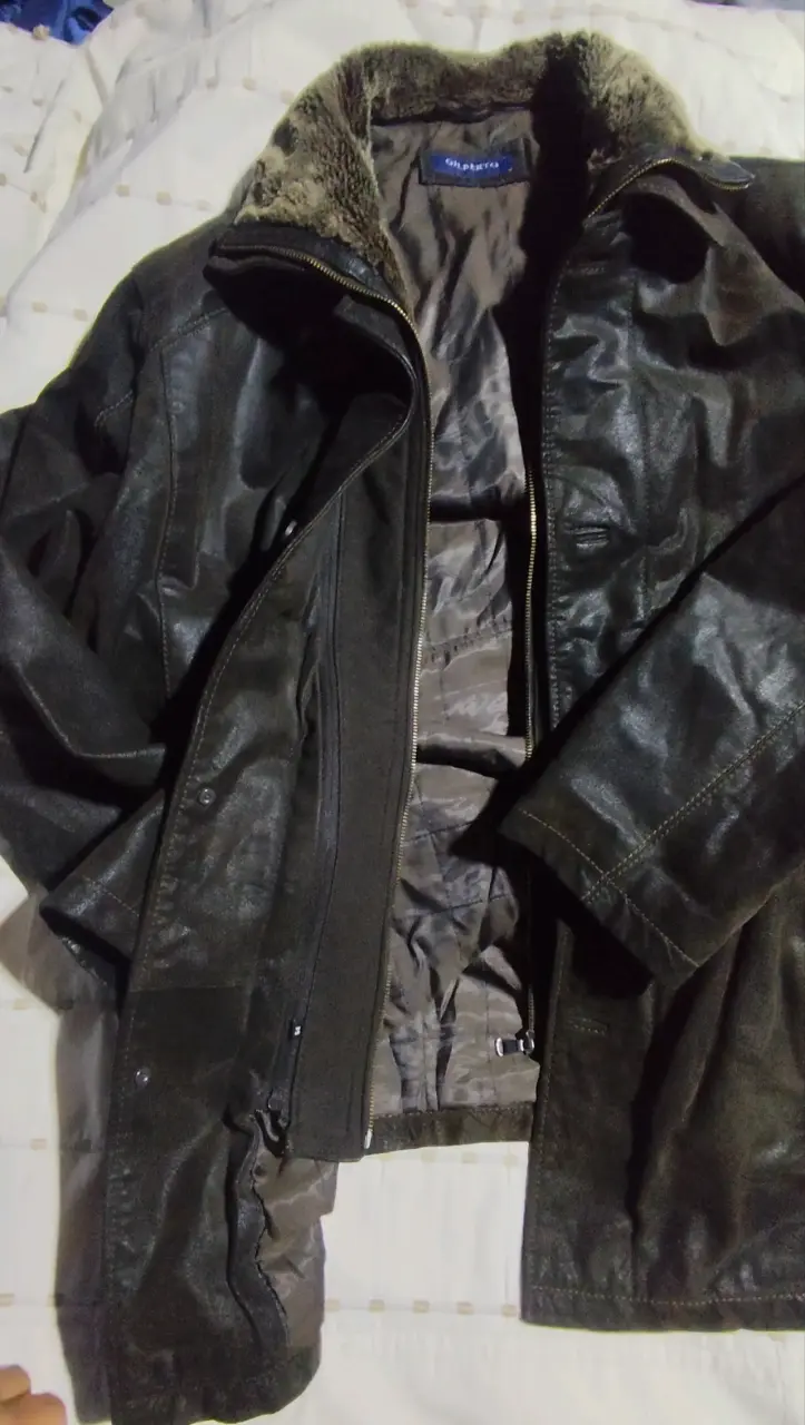 Chaqueta de cuero con forro - 1