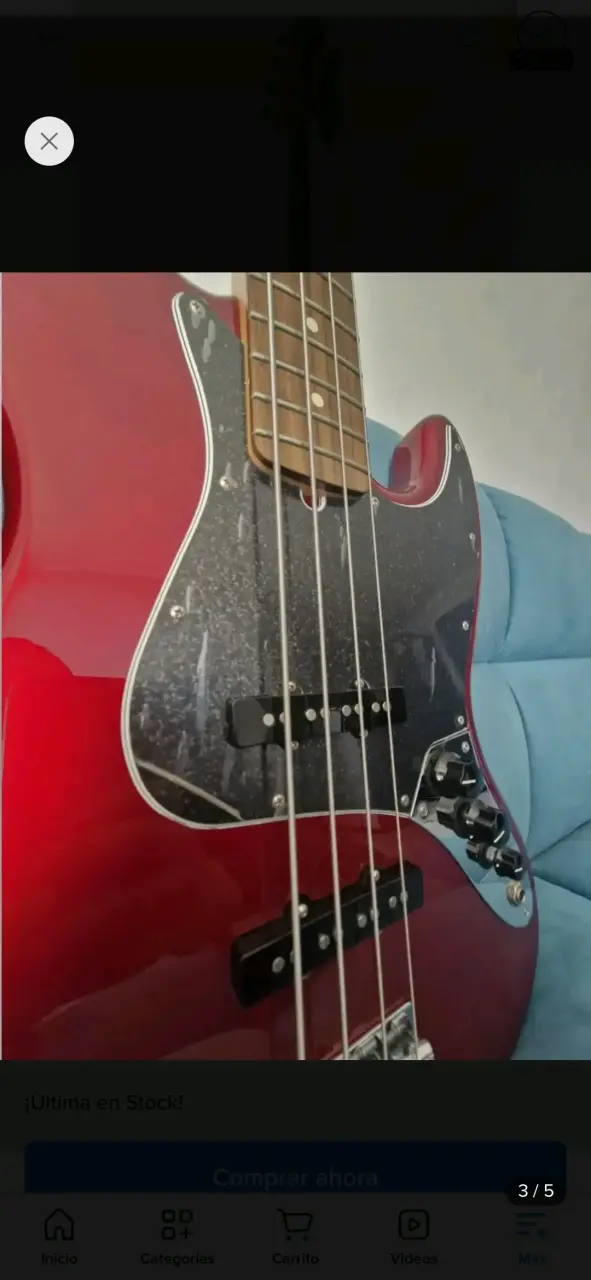 Bajo eléctrico Fender Jazz Bass Burdeo - 3