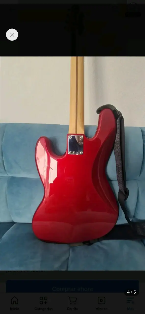 Bajo eléctrico Fender Jazz Bass Burdeo - 4