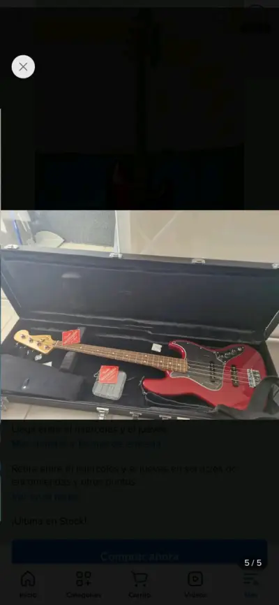 Bajo eléctrico Fender Jazz Bass Burdeo - miniatura 5