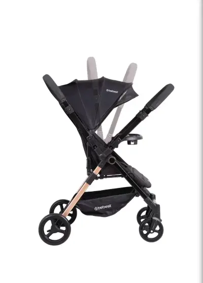 Coche de Paseo Bebesit Negro Compacto - miniatura 2