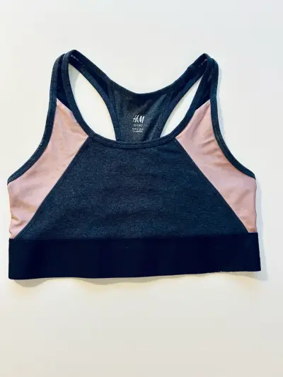 Top deportivo mujer H&M Sport bicolor - miniatura 1