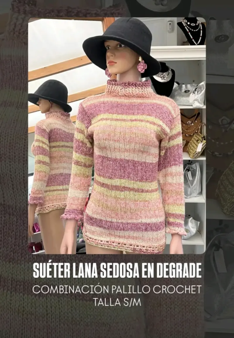 Chaleco tejido multicolor para bebé - 6