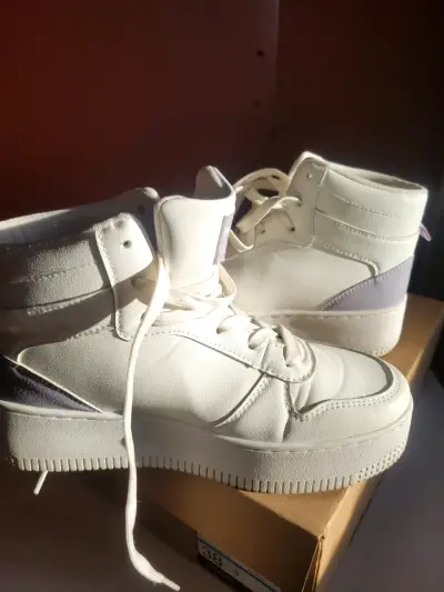 Zapatillas blancas de caña alta North Star - miniatura 1