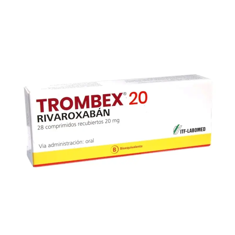 Trombex 20 mg Rivaroxabán 30 Comp. + 10 de REGALO!