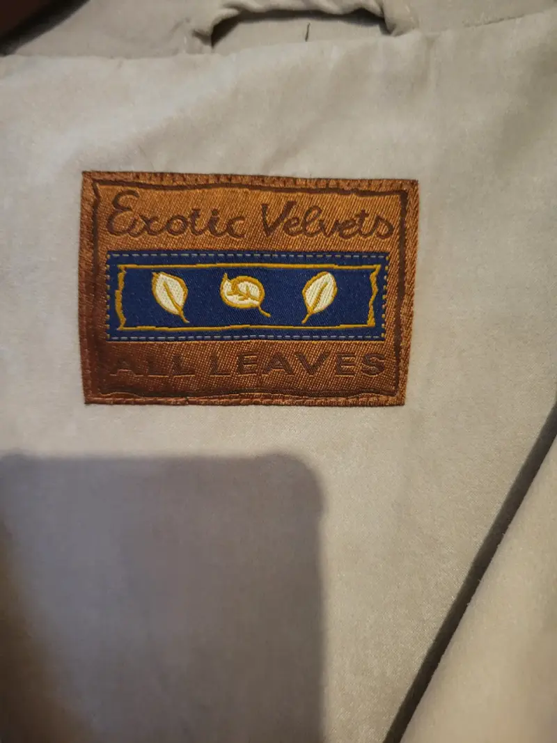 Abrigo Beige Exotic Velvets All Leaves - 2