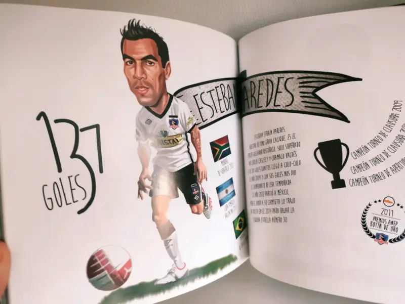 Libro ilustrado Campeones Eternos de fútbol chilen - 4